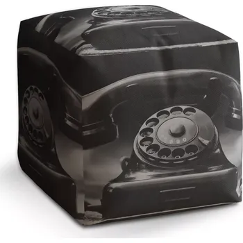 Taburet Sablio Taburet Cube Starý telefon: 40x40x40 cm