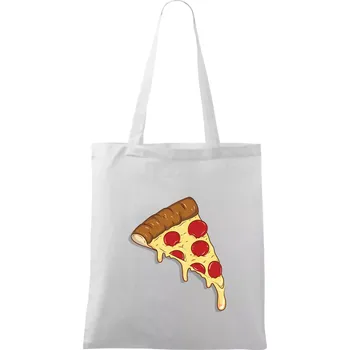 Pizza pro gurmány - Taška bavlněná - 42 x 38 cm ( Bílá )