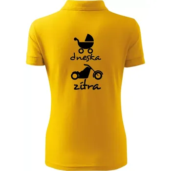 Dnes zítra Harley - Polokošile dámská Pique Polo - XL ( Žlutá )