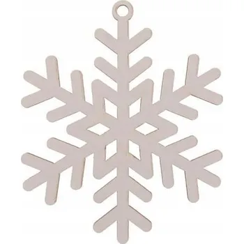 Vánoční dekorace Zdobená sněhová vločka Vánoční Koule 9 cm 3 ks