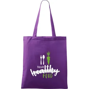 Fresh healthy food - Taška bavlněná - 42 x 38 cm ( Fialová )