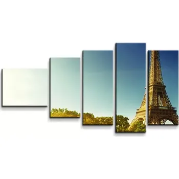 Obraz Sablio Obraz - 5-dílný Paříž - 100x60 cm