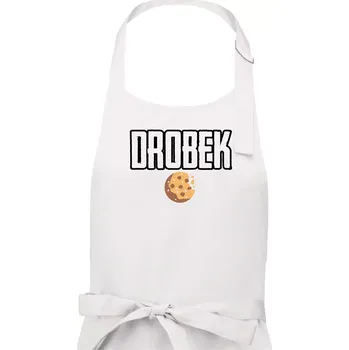 Kuchyňská zástěra Drobek - sušenka - Dámská zástěra na vaření - Univerzální velikost ( Bílá )