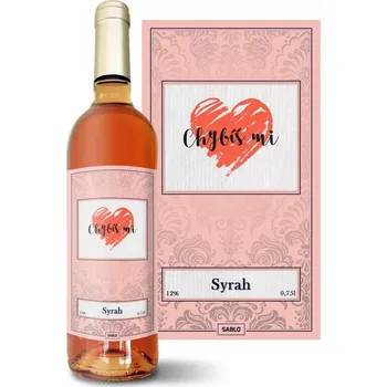 Víno Sablio Růžové víno Chybíš mi 2: 0,75 l