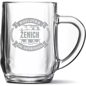 Sklenice Sablio Půllitr Rozlučka se svobodou ženicha: 0,5