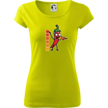 Dámské tričko Stupnice pálivé - Dámské triko Pure - S ( Limetková )