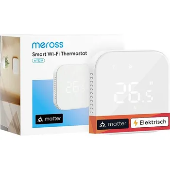Termostat Meross Smart Wi-Fi Thermostat for Boiler/Water Heating System, bílý