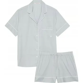 Dámské pyžamo Krátké bavlněné pyžamo Victoria's Secret modré S (M)