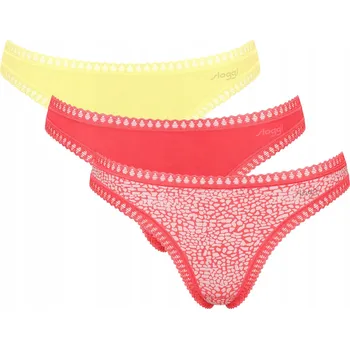 Kalhotky 3 x Dámské kalhotky Sloggi Go Crush Tanga XS