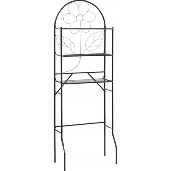 regál Koupelnový regál VidaXL černý 33 x 60 x 174 cm