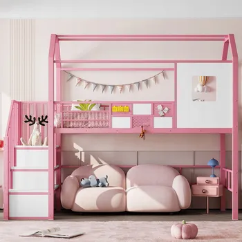 Postel Patrová postel Arhatreya moderní 90 x 200 cm růžová