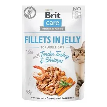 Volný čas Brit Care Cat Fillets in Jelly with Turkey&Shrimps 85g