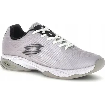 Pánská tenisová obuv Pánské tenisové boty LOTTO MIRAGE 300 III IDC CARPET MEN WHITE/BLACK, velikost 40,5