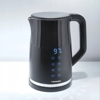 Rychlovarná konvice Rychlovarná konvice Tiross s vnitřkem z nerezové oceli 304, 2200 W, 1,7 l, černá