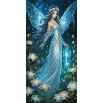 Diamantové malování Diamantové malování - Světlušková víla (100 x 50)