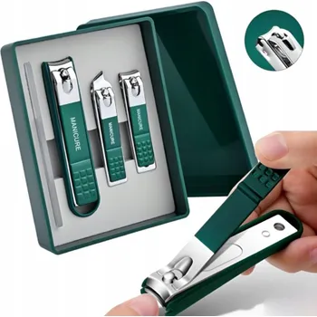 SADA NA STŘÍHÁNÍ SILNÝCH NEHTŮ 4v1 KLEŠTĚ ŠTÍPAČKY Nerezová Ocel