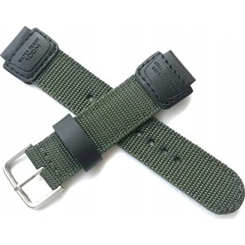 Řemínek na hodinky KHAKI KOŽENÝ-TEXTILNÍ ŘEMÍNEK 24/18MM SGW-300, AE