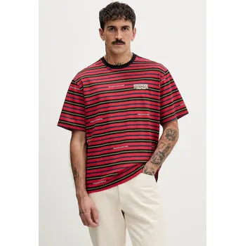 Pánské tričko Bavlněné tričko United Colors of Benetton x Stranger Things 3LQMU10BC červená 33X, vel. XS