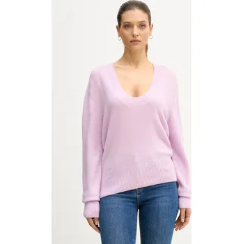 Dámský svetr Svetr United Colors of Benetton dámský, fialová barva, 11CZD10FD 04X, vel. M