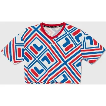 Chlapecké tričko Dětské bavlněné tričko Fila LANGENHAGEN červená barva FAT0487 33X, vel. 146-152