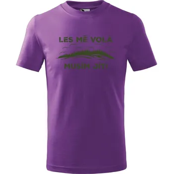 Chlapecké tričko DOBRÝ TRIKO Dětské tričko Les mě volá Velikost: 158/12 let, Barva: Fialová