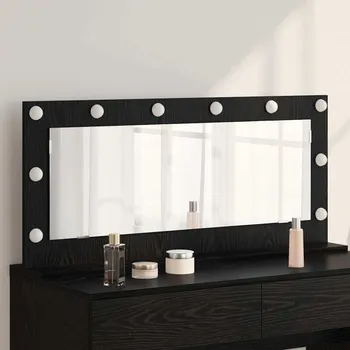 Zrcadlo Toaletní zrcadlo Obdélníkový Černý dub 100 x 45 x 18 cm