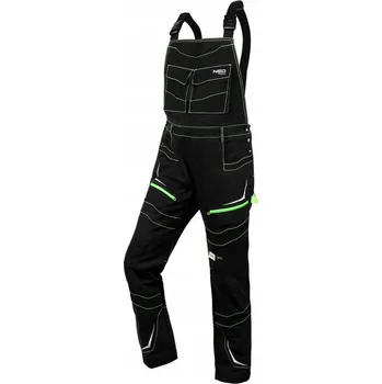 montérky NEO TOOLS Pracovní zahradnické kalhoty s laclem - Prémiové, ochranné, odolné, 3XL