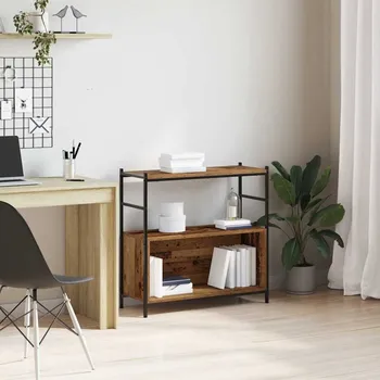 Obývací pokoj Knihovna Kouřový dub 80 x 30 x 78,5 cm kompozitní dřevo