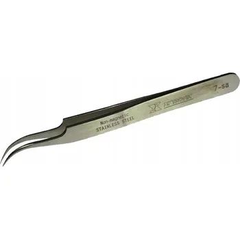 Kosmetická pinzeta Pinzeta precizní úhlová (zahnutá), 115 mm Xytronic