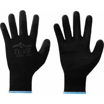 Pracovní rukavice Pracovní rukavice 12 pcs Černá 9 / l Polyester