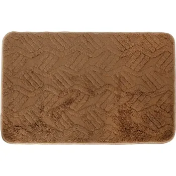 Koupelnová předložka KOUPELNOVÁ PŘEDLOŽKA PROTIUKLUZOVÁ MĚKKÁ HEBKÁ hnědá 40X60CM