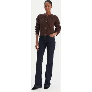 Dámský svetr Liu Jo Kardigan MF5423 MS040 Hnědá Regular Fit XL