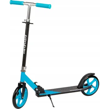 Koloběžka SKLÁDACÍ MĚSTSKÁ KOLOBĚŽKA MODRÁ PRO DOSPĚLÉ S NASTAVITELNOU VÝŠKOU 85,5-95,5 cm