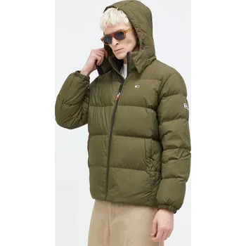Péřová bunda Tommy Jeans DM0DM15447 zelená 78X, vel. L