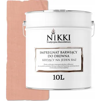 Lak na dřevo IMPREGNACE NA DŘEVO EXTRA LAZURA OCHRANNÁ S BARVOU LOSOSOVÁ 10L + UV filtr - JEDNA VRSTVA