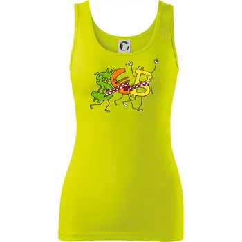 Bitcoin (Pecka design) - Dámské tílko - S ( Limetková )