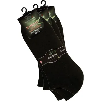 Pánské ponožky RS pánské nadměrné letní sneaker bambusové jednobarevné ponožky mix1 47-50