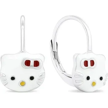 Náušnice Brilio Stříbrné Roztomilé Stříbrné Náušnice Kočky EA437W