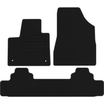 autokoberec Koberce Edecor velurové 3 ks