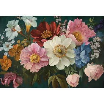 Fototapeta FOTOTAPETA KVĚTY POLNÍ VINTAGE PŘÍRODA NA ZEĎ LOŽNICE OBÝVACÍ POKOJ 350x250