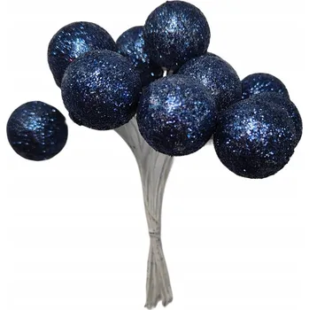 Vánoční ozdoba Ozdoba na stromeček na drátku XG60-26 modrá (svazek)