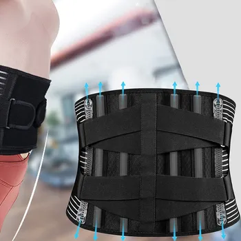 Pás na podporu zad, ortéza zad, prodyšná bederní opěrka