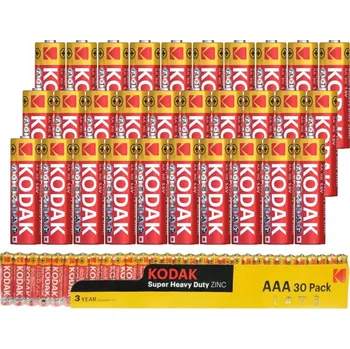 Článková baterie Zinko-uhlíková baterie Kodak AAA (R3) 30 ks
