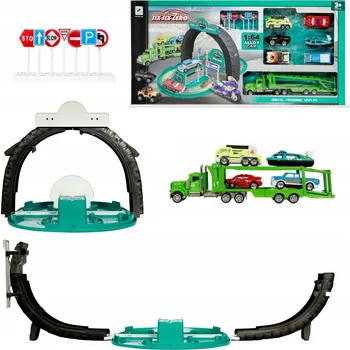 autodráha PARKOVACÍ VĚŽ GARAŽE ZÁVODNÍ DRÁHA S AUTÍČKY PRO DĚTI DÁREK