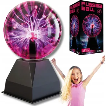 Dekorativní svítidlo MAGICKÁ PLAZMOVÁ KOULE LAMPA EDUKAČNÍ SVĚTLO JAKO DÁREK NA STŮL 47cm