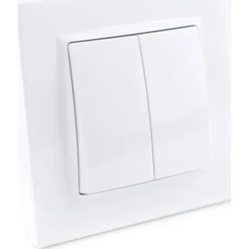 vypínač Dvojitý vypínač Klasik LC Tec bílý 9023