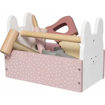 Dřevěná hračka Jabadabado Dřevěná bedna s nářadím - Králík