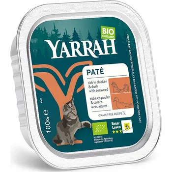 Krmivo pro kočku (pro kočky) Kuřecí a kachní paštika s mořskými řasami BIO 100