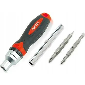 Šroubovák SADA 7v1 ŠROUBOVÁK S RÁČNOU A VÝMĚNNÝMI BITY PH SL TOPTUL