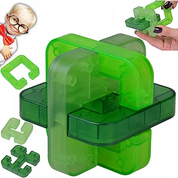 Hlavolam KOSTKA PUZZLE HLAVOLAM LOGICKÁ HRA 3D ROZVÍJEJÍCÍ VZDĚLÁVACÍ